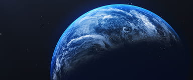 Illustration of Earth from space symbolizing StoneX’s global market access and international trading capabilities.